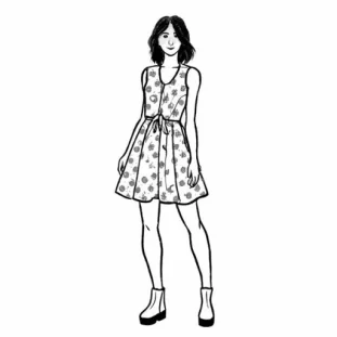 Sundress + booties