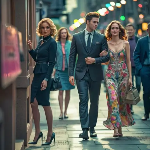 What Kind of Ex Am I (6) a woman watching her EX walking with another woman couple